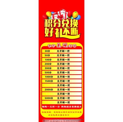 積分兌換好禮不斷超市活動(dòng)X展架